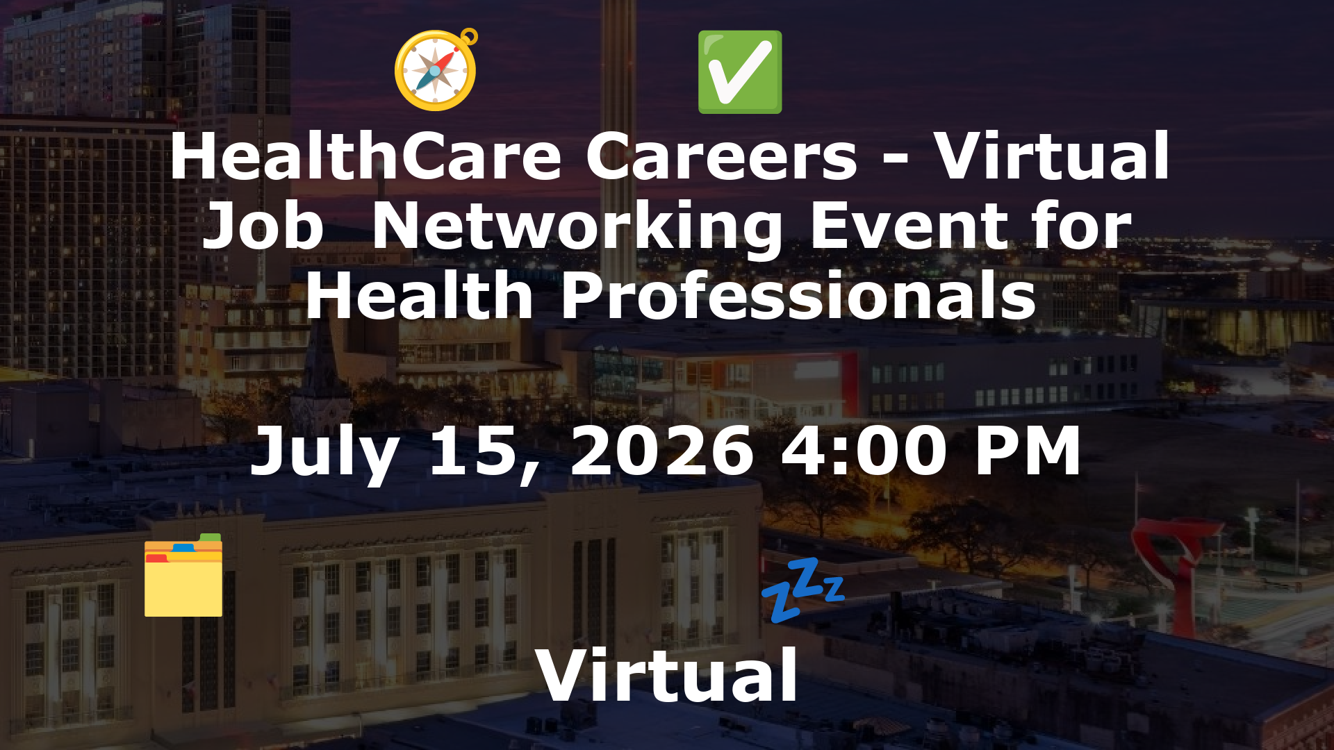 HealthCare Careers - Virtual Job  Networking Event for Health Professionals event image